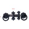 Cast Iron Twist Ring Gate Latch Set 200mm #1010 - Image 2
