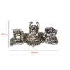 Laughing Buddha Silver Antique Combo Set 195mm #2384 - Image 2