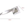 Zinc Door Handle On Square Rosette 130mm #2704 - Image 2