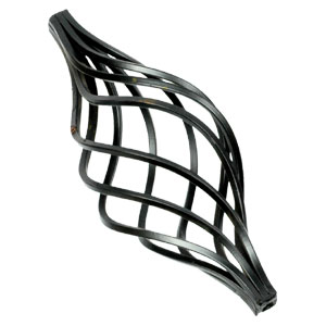 Wrought Iron Basket Gate Heads Wire 165mm #28030