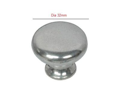 Cabinet Knob Victorian style Aluminum PAA Round  32mm #AD6552 - Image 2