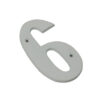 Aluminum "NO.6" Door House Numbers and Street Address Plaques Numbers for Residence and Mailbox Signs Satin Anodised Finish 100mm #AD6451