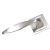 Zinc Door Handle On Square Rosette 130mm #2704