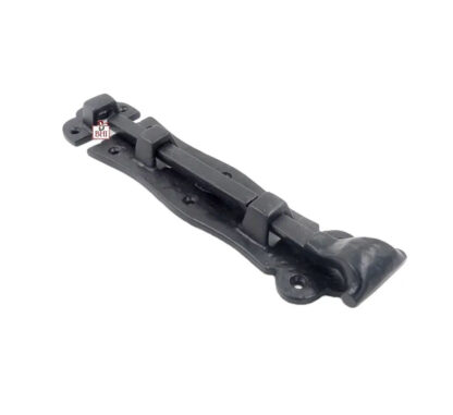 Cast Iron Door Bolt Scroll Style Black powder coated, Surface Mounted Door Bolt, Sliding Door Lock, Lock Bolts for Securing Internal Doors for Bedrooms, Bathrooms, Storage Units and Cupboards 160mm #1203 - Image 4