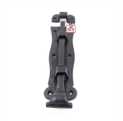 Cast Iron Door Bolt Scroll Style Black powder coated, Surface Mounted Door Bolt, Sliding Door Lock, Lock Bolts for Securing Internal Doors for Bedrooms, Bathrooms, Storage Units and Cupboards 160mm #1203 - Image 5