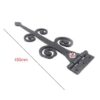 Cast Iron Door Hinge Double Swirl 450mm #1645 - Image 2