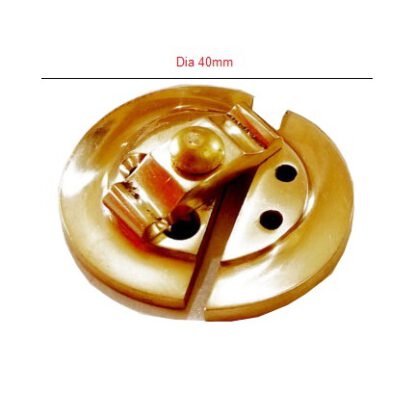 Brass Sash Lock Turn Button 40mm # 2583 Polish Brass - Image 2