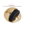 Brass Oval Pedestal Self-Adhesive Floor Door Stoppers Brass metal, Brass Door Stop,Floor Mounted Half Moon Door stop,Wall Protector Polished Door stop with Glues,Durable for Home Office Use, Polish Brass Finish  50mm #643 - Image 2