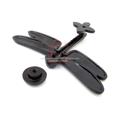 Cast Iron Door Knocker Twist Style Dragonfly 130mm #2282 - Image 3