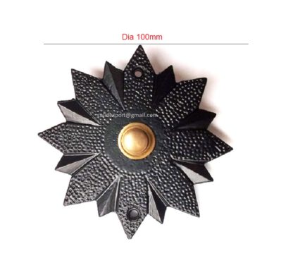 Cast Iron Bell Push Button Sunshine 100mm #1029 - Image 2