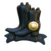 Cast Iron Door Bell Push Button Boot 90mm #1033 - Image 3