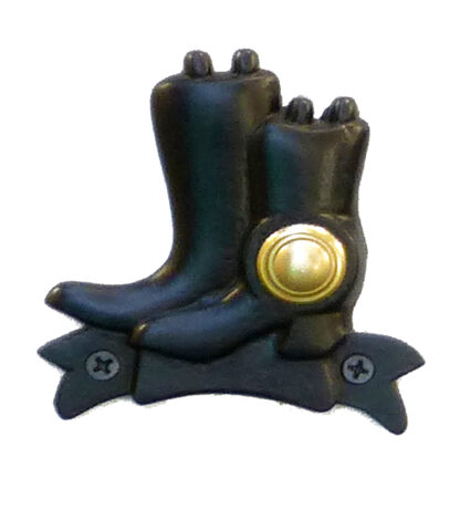 Cast Iron Door Bell Push Button Boot 90mm #1033 - Image 3