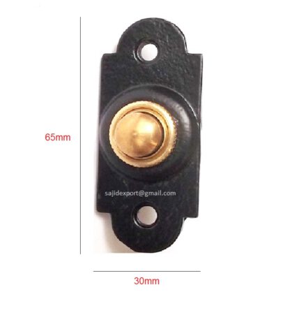 Cast Iron Door Bell Push Button H/R 65mm#1036 - Image 2