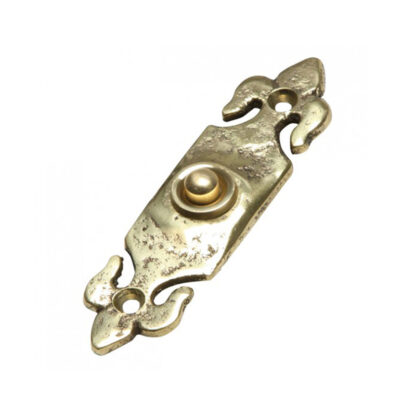 Cast Iron And Brass Door Bell Push Button Fdl Platen 110mm #1037 - Image 2