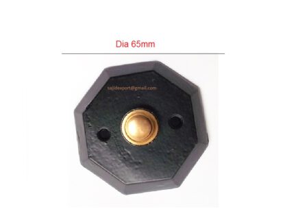 Cast Iron Door Bell Push Button Octagon 65mm #1039 - Image 3