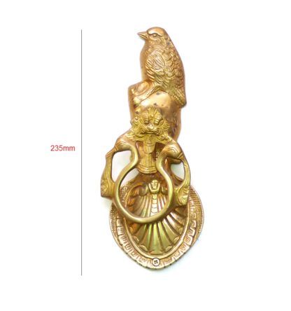 Brass Solid Sparrow Ring Door Knocker  235mm #1122 - Image 2