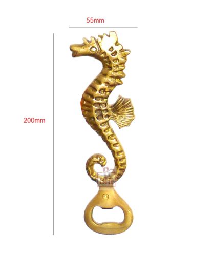 Brass Bottle Opener Seahorse 200mm #1129 - Image 2