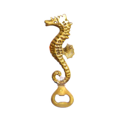 Brass Bottle Opener Seahorse 200mm #1129