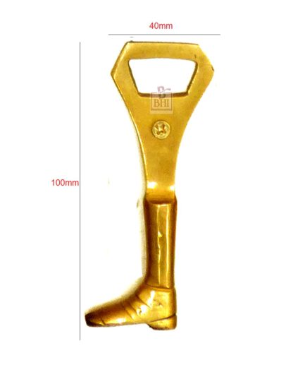 BRASS BOTTLE OPENER-SHOE 100mm #1133 - Image 2