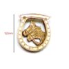 Solid Brass Double Horse Shoe Design Door Knocker 120mm #1142 - Image 2