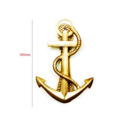 Solid Brass Nautical Sea Anchor Design Door Knocker 160mm #1144 - Image 2