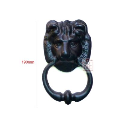 Cast Iron Lion Head With Heavy Ring Door Knocker  190mm #1156 - Image 2