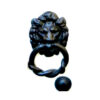 Cast Iron Roaring Lion Head With Twisted Ring Door Knocker 160mm #1163