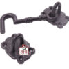 Cast Iron Cabin Hook 125mm #1242 Black Finish - Image 4
