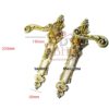 Brass Mortise Lever Door Handle on Plate 280mm #1289 - Image 2