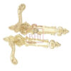 Brass Mortise Lever Door Handle on Plate 280mm #1289 - Image 4