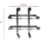 Speak-Easy Decorative Door Forged Iron Grill for Peephole and Door Viewer in Home, Office & Wine Cellar with Penny design Legs  250mm #1327 - Image 2