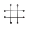 Speak-Easy Decorative Door Forged Iron Grill for Peephole and Door Viewer in Home, Office & Wine Cellar, with Penny Legs 300mm #1328