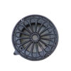 Aluminum Vent Systems Black Ceiling Grille - Round Air Vent  - Grill Cover - Aluminum Screen - HVAC Vents for Bathroom, Home Office, Kitchen Black Powder Coated 190mm #1338 - Image 7
