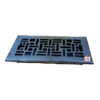 Cast Iron Heavy Duty Walkable Floor Register Easy Adjust Air Supply Lever Floor Vents - Seattle Design - Vent Cover for Home Floor - Black Powder Coated 290mm #1343