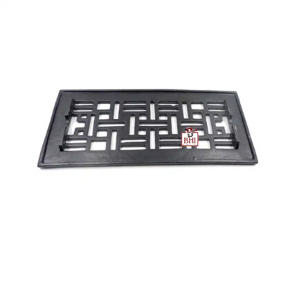 Cast Iron Heavy Duty Walkable Floor Register Easy Adjust Air Supply Lever Floor Vents - Seattle Design - Vent Cover for Home Floor - Black Powder Coated 290mm #1343 - Image 2