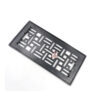Cast Iron Heavy Duty Walkable Floor Register Easy Adjust Air Supply Lever Floor Vents - Seattle Design - Vent Cover for Home Floor - Black Powder Coated 290mm #1343 - Image 3
