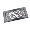 Cast Iron Heavy Duty Walkable Floor Register Easy Adjust Air Supply Lever Floor Vents - Seattle Design - Vent Cover for Home Floor - Black Powder Coated 290mm #1344 - Image 2