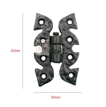 Cast Iron Cabinet Hinge Snake 63mm #1369 (Set of 4 Pcs) - Image 2