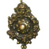 Brass Door Bell Push Button Ornate 120mm #1550