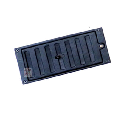 Cast Iron Sliding Air Brick Vent Grill Plain Cover Black Powder Coated Finish 210mm #1557