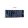 Cast Iron Sliding Air Brick Vent Grill Plain Cover Black Powder Coated Finish 210mm #1557 - Image 2