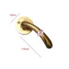 Brass Mortise Lever Door Handle on Rosette Dutch Style 110mm #1560 - Image 2