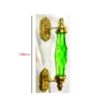 Crystal Glass Door Pull Handle Diamond Style on Brass Rosette 100mm # 17020 - Image 2