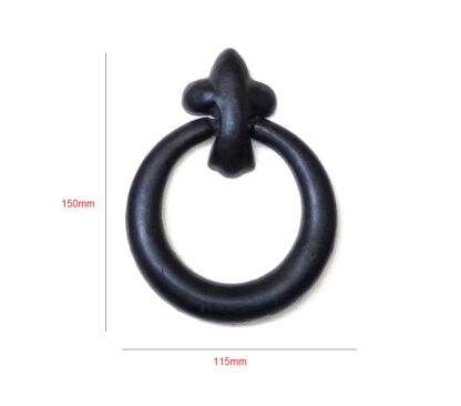 Cast Iron Ring Door Knocker Silky 150mm #195 - Image 2
