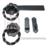 Ironmongery Ring Gate Latch - Twisted Ring 150mm #4023 - Image 3