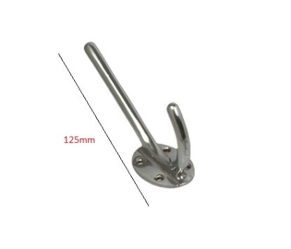 Polish Chrome Aluminum Hat & Coat Hook Victorian Hanger #20305 - Image 2