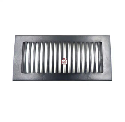 Cast Iron Heavy Duty Walkable Floor Register Easy Adjust Air Supply Lever Floor Vents - Seattle Design - Vent Cover for Home Floor - Black Powder Coated   200mm #2412 - Image 2
