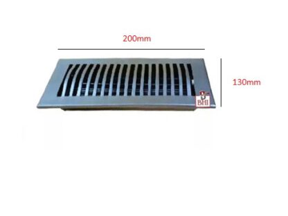 Cast Iron Heavy Duty Walkable Floor Register Easy Adjust Air Supply Lever Floor Vents - Seattle Design - Vent Cover for Home Floor - Black Powder Coated   200mm #2412 - Image 6