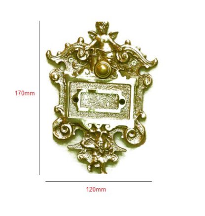 Brass Door Bell Push Button Angel 170mm #2449 - Image 2