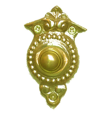 Brass Door Bell Push Button Beaded 75mm #2451